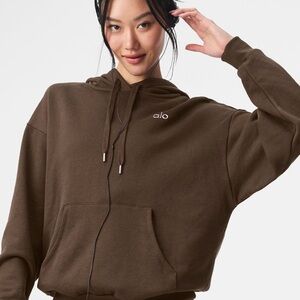 ALO Yoga Women's Dark Brown Hoodie